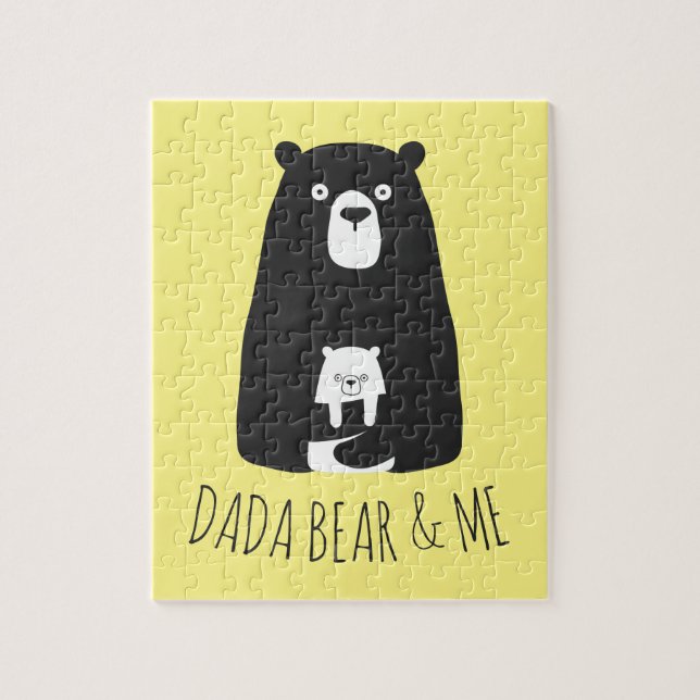 DADA BEAR & ME | Vater Kids Daughter Son Dada Bear Puzzle (Vertikal)