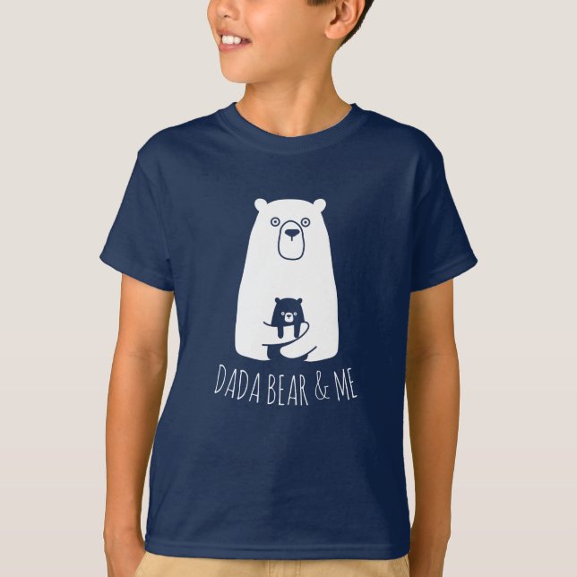 DADA BEAR & ME | Vater Kids Daughter Son Dada Bear T-Shirt (Vorderseite)