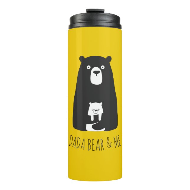 DADA BEAR & ME | Vater Kids Daughter Son Dada Bear Thermosbecher (Vorderseite)