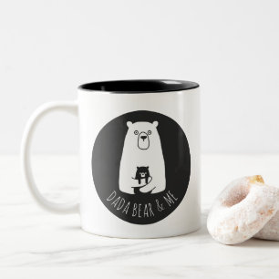 DADA BEAR & ME   Vater Kids Daughter Son Dada Bear Zweifarbige Tasse
