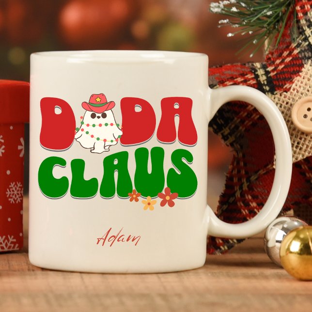 Dada Claus Weihnachts-Vater Name Retro Groovy Kawa Tasse (Von Creator hochgeladen)