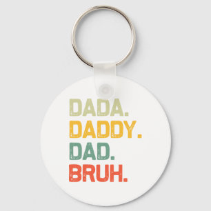 Dada Daddy Papa Bruh Geschenke Männer Lustig Retro Schlüsselanhänger
