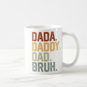 Dada Daddy Papa Bruh Retro Vintage Lustiger Vatert Kaffeetasse