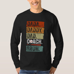 Dada Daddy Papa Bruh Vintage Baseballtrainer Lusti T-Shirt