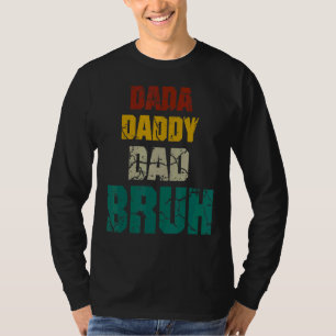 Dada Daddy Papa Bruh Vintage Herren Vater T-Shirt