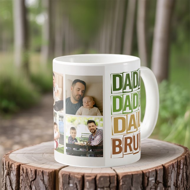 Dada Daddy Vater Bruh 4 Foto Kaffeetasse (Photo mug for dad)