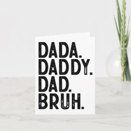 DADA DADDY VATER BRUH Custom FOTO VATHERTAY Karte