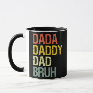 Dada Daddy Vater Bruh Funny Vater Vintager Vaterta Tasse