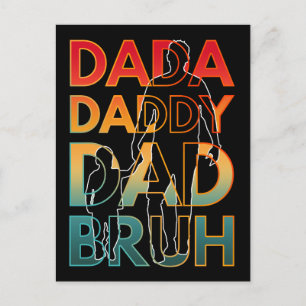 DADA DADDY VATER BRUH POSTKARTE