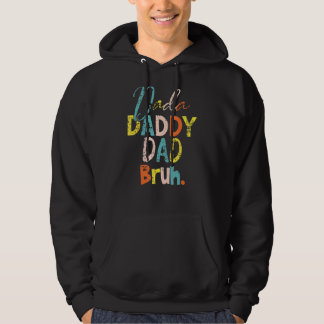 Dada Daddy Vater Bruh Retro Vintagen Mann Hoodie