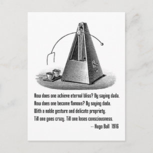 Dada definiert postkarte