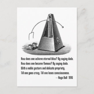 Dada definiert postkarte