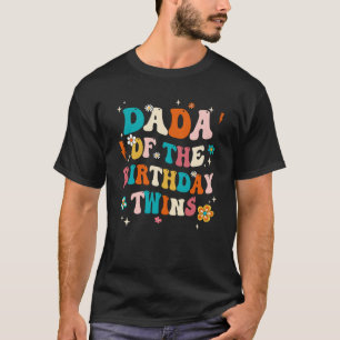 Dada der Zwillinge zum Geburtstag Jungen Mädchen P T-Shirt