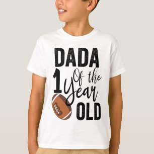Dada des 1-jährigen Fußballs 1. Jahr herab Geburts T-Shirt