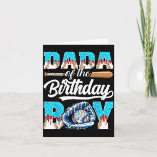 Dada des Geburtstagsjungen Baseball-Eis-Drip Karte