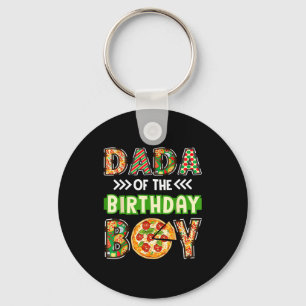 Dada des Geburtstagsjungen Pizza-Liebhaber-Party Schlüsselanhänger