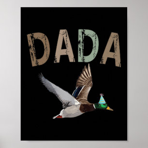Dada Duck Jagd One Lucky Duck 1. Geburtstag Fami Poster