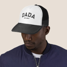 Dada Est Custom Year Black Sport Style Trucker Hat