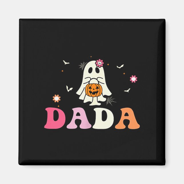 Dada Ghost Boo One Soky Dad First Halloween Birthd Magnet (Vorne)