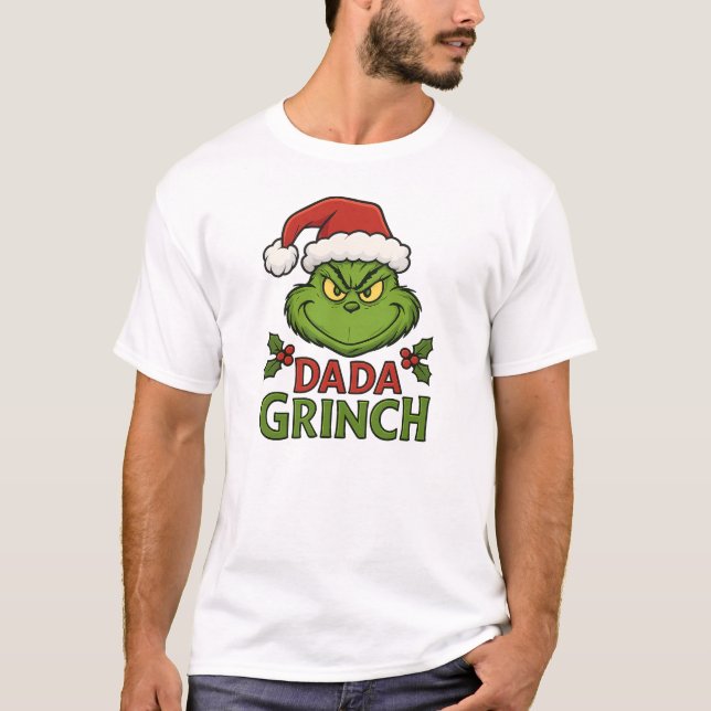 Dada Grinch Santa Face Tee Dada Grinch (Vorderseite)