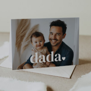 Dada Heart - Foto-Karte des ersten Vaters Karte