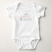 dada ist ein glücklicher Camper. Baby Bodyssuits &