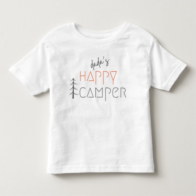 dada ist ein glücklicher Camper. Kleinkind T-Shirt (Vorderseite)