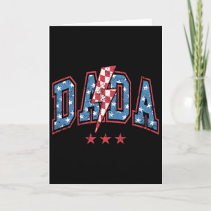 Dada Mama Mini 4. Juli Amerikanische Familie passe Karte