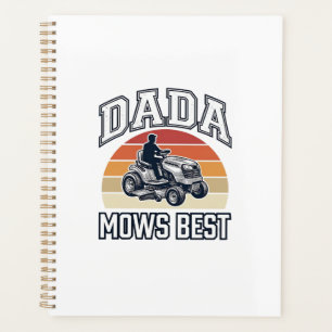 Dada Mows Best Vintage-Rasenmäher-Shirt-Design_1 Planer
