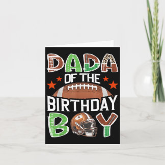 Dada of the Birthday Boy Game Day Football Lover Karte