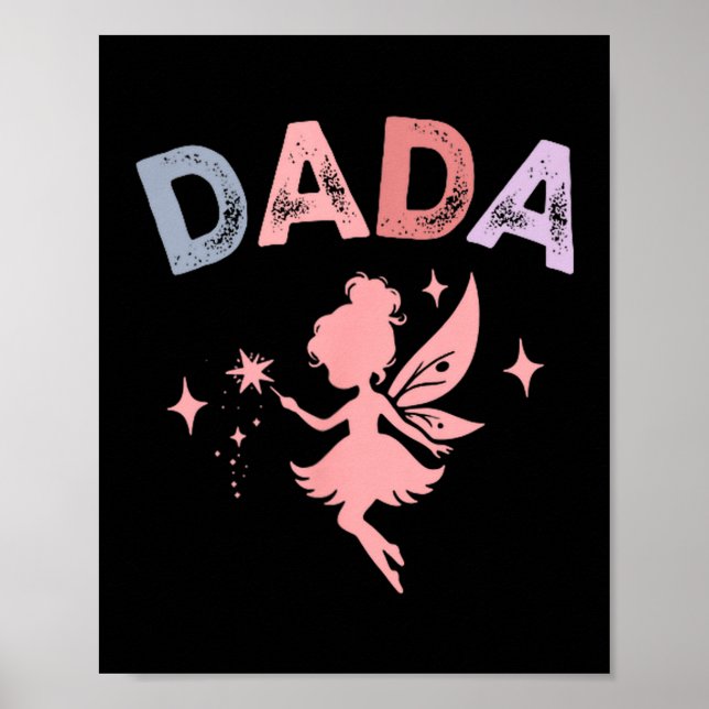 Dada Of The Little Fairy Birthday Girl Family Matc Poster (Vorne)