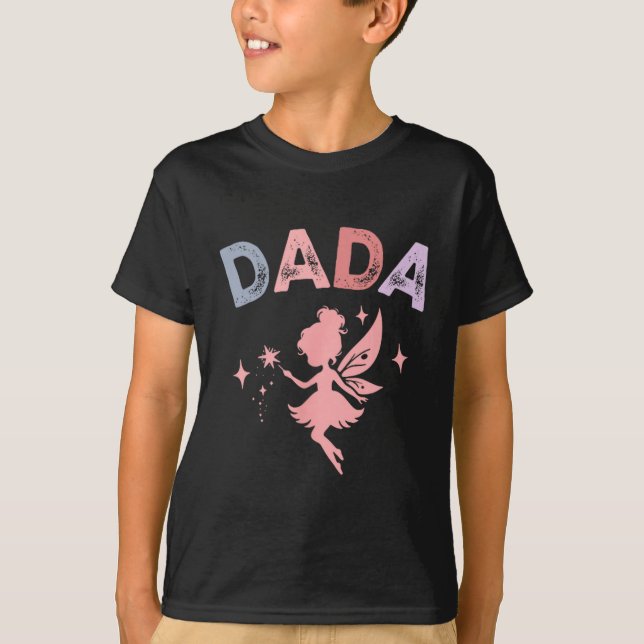 Dada Of The Little Fairy Birthday Girl Family Matc T-Shirt (Vorderseite)