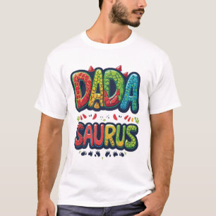 DADA SAURUS T-Shirt – Lustiges Dinosaurier-Vater-S