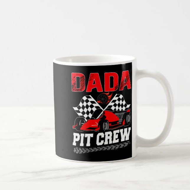 Dada T Crew Racing Family Race Car Birthday Boy  Kaffeetasse (Rechts)