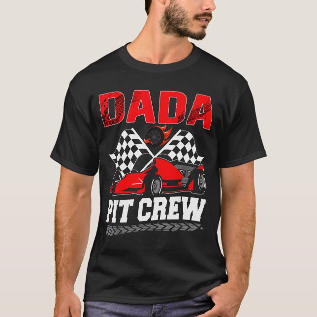 Dada T Crew Racing Family Race Car Birthday Boy  T-Shirt (Vorderseite)