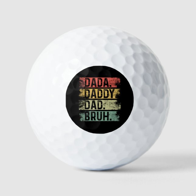 Dada. Vater. Golfbälle zum Vater (Vorderseite)