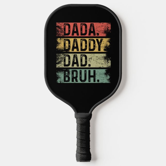 Dada. Vater. Papa. Burh Pickleball Schläger (Vorderseite)