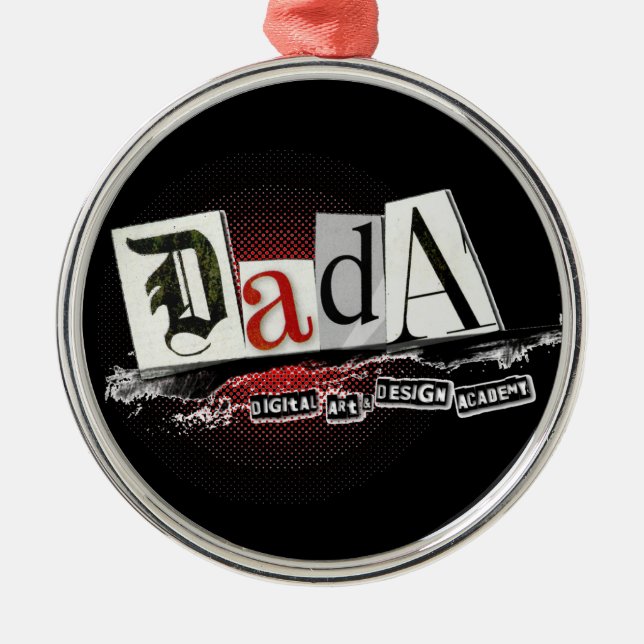 DADA Verzierung rund Ornament Aus Metall (Vorne)