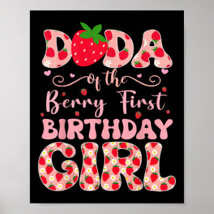 Dada vom Berry ersten Geburtstag der Girl Strawber Poster