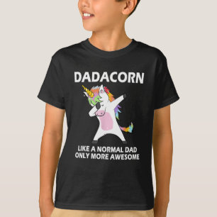 Dadacorn Dabbing Unicorn Funny Vater Vatertag Da T-Shirt