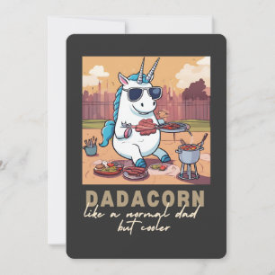 Dadacorn Einhorn Dad BBQ Dad Karte