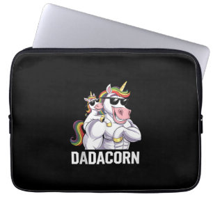 Dadacorn Einhorn Vater Vatertag Lustig Regenbogen Laptopschutzhülle