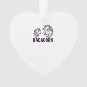 Dadacorn Lustiges Einhorn Dad Vektor-Shirt Design_ Ornament