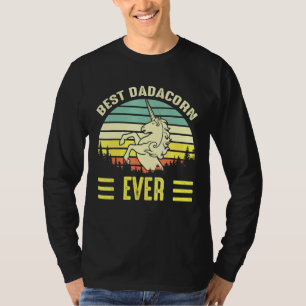 Dadacorn Magical Rainbow Unicorn Horse Family Fore T-Shirt