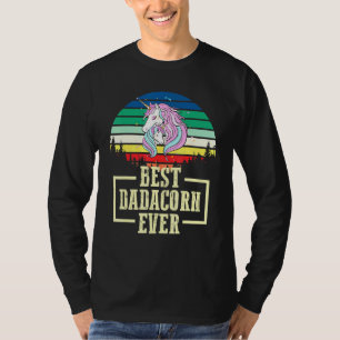 Dadacorn Magischer Regenbogen Einhorn Pferdefamili T-Shirt
