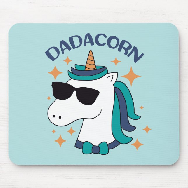 Dadacorn mit Sonnenbrille Mousepad (Vorne)