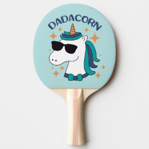 Dadacorn mit Sonnenbrille Tischtennis Schläger