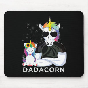Dadacorn Muscle Unicorn Vater by Daddy Vathers Day Mousepad