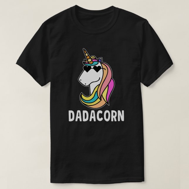 Dadacorn Unicorn Vater Cool Vathers Day Geschenk T-Shirt (Design vorne)