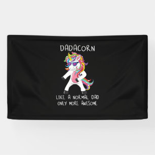 Dadacorn wie ein Vater nur noch Phantastischer fla Banner